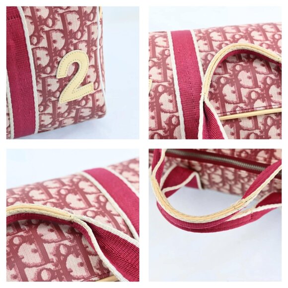 Authentic Christian Dior Mini Boston No2 Trotter Canvas Handbag bsj746-110725 - Picture 9 of 16